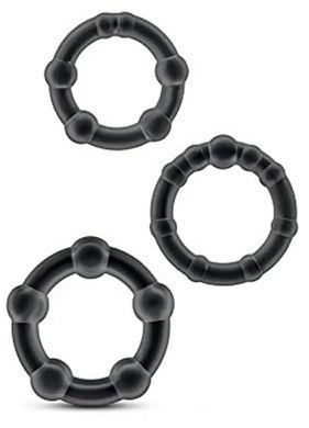 Набор эрекционных колец Stay hard, CN-330300012 Black