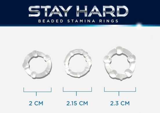 Набор эрекционных колец Stay hard, CN-330300012 Black