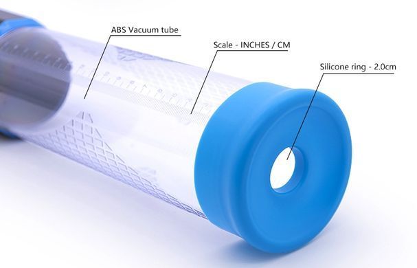 Автоматична вакуумна помпа із зарядкою від USB CANWIN Passion Pump Men BLUE - P638AU