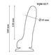Фаллоимитатор с мошонкой на присоске из двухслойного силикона OYO - Dildo Double Layer Silicone YQW-017 (длина 18 см, диаметр 3.5 см)
