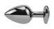 Анальна пробка з кристалом EGZO - Dark Silver Heart Plug Rainbow size S