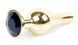 Анальная пробка Boss Series - Jewellery Gold BUTT PLUG Black, BS6400065