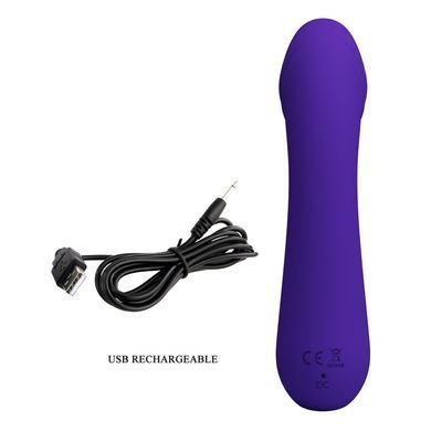 Вибромассажер для стимуляции точки G Pretty Love - Cetus Dark Purple, BI-014723-3