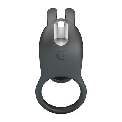 Насадка з вібрацією Pretty Love - MATTY Vibrating Penis Sleeve BLACK, BI-210326