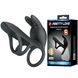 Насадка з вібрацією Pretty Love - MATTY Vibrating Penis Sleeve BLACK, BI-210326