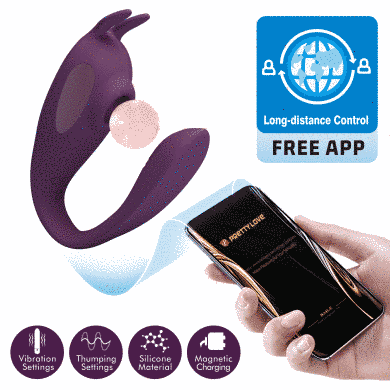 Вибромассажер серии Pretty Love Shey Mobile APP, BI-300077HP