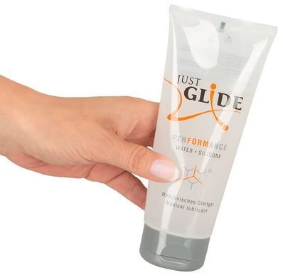 Гибридный гель-лубрикант Just Glide Performance, 200 ml