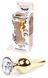 Анальная пробка Boss Series - Jewellery Gold BUTT PLUG Clear, BS6400066