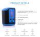 Автоматическая вакуумная помпа с зарядкой от USB и LCD дисплеем CANWIN Passion Pump Men Blue - P648AU