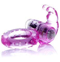 Ерекційне вібро кільце BOSS Rabbit Vibro Cock Ring Pink, BS6700047