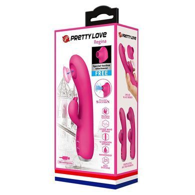 Вибратор с вакуумной стимуляцией клитора Pretty Love - Regina, BI-014727-1
