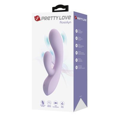 Вибратор с стимулятором клитора PRETTY LOVE - ROSOLYN, BW-500055-2