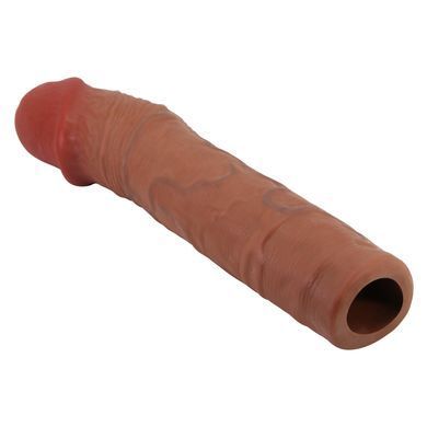 Удлиняющая насадка презерватив Pretty Love - Chelsea 8,9" Brown, BI-026272-1