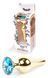 Анальная пробка Boss Series - Jewellery Gold BUTT PLUG Light Blue, BS6400067