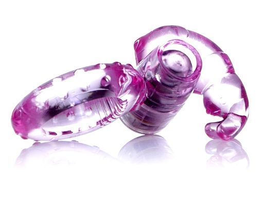 Ерекційне вібро кільце BOSS Rabbit Vibro Cock Ring Pink, BS6700047