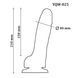 Большой фаллоимитатор с мошонкой на присоске из двухслойного силикона OYO - Dildo Double Layer Silicone YQW-025 (длина 21 см, диаметр 4 см)
