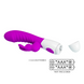 Вібромасажер для стимуляції точки G та клітора Pretty Love - Naughty Bunny Purple, BW-500071
