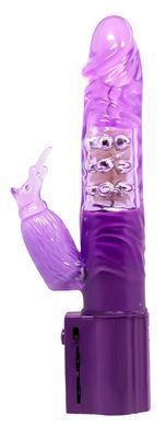Вибратор с стимулятором клитора и ротацией BAILE - Chrisina PURPLE Vibration Rotation, BW-004106SY
