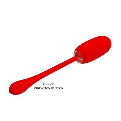 Перезаряжаемое вибро яйцо Pretty Love - Julius EGG Red, BI-014653-2