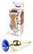 Анальний затор Boss Series - Jewellery Gold BUTT PLUG Dark Blue, BS6400068