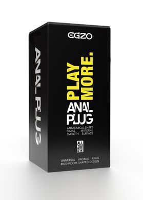 Анальний плаг зі скла EGZO EAP-A (довжина 11 см, діаметр 4,6 см )