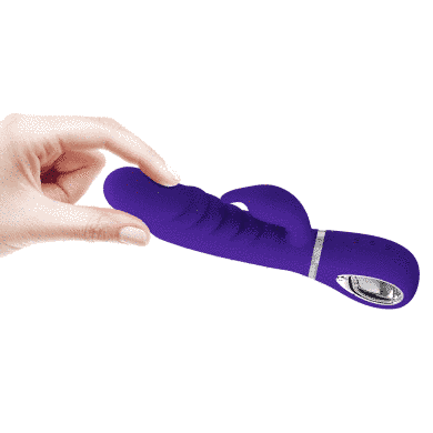 УЦІНКА - Ребристий вібратор Pretty Love - Prescott Purple, DIS-BI-014635-3