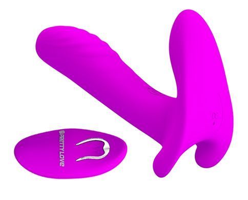 Вібробабочка з стимулятором клітора PRETTY LOVE-Remote Control Massager, BI - 014850W