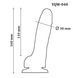 Фаллоимитатор с мошонкой на присоске из двухслойного силикона OYO - Dildo Double Layer Silicone YQW-040 (длина 16 см, диаметр 3 см)