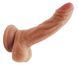 Фаллоимитатор с мошонкой на присоске из двухслойного силикона OYO - Dildo Double Layer Silicone YQW-040 (длина 16 см, диаметр 3 см)