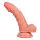 Фаллоимитатор с мошонкой на присоске из двухслойного силикона OYO - Dildo Double Layer Silicone YQW-040 (длина 16 см, диаметр 3 см)