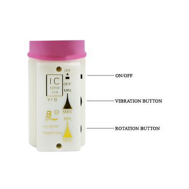 Вибратор с тимулятором клитора "Pleasurizer Legend toyz" BW-004001