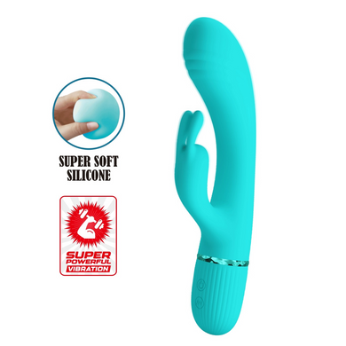 Вібромасажер для стимуляції точки G та клітора Pretty Love - Gcocco Light green, BW-500060-1