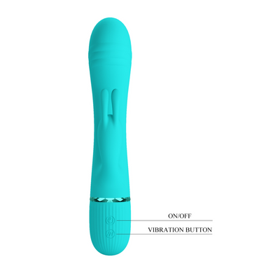 Вібромасажер для стимуляції точки G та клітора Pretty Love - Gcocco Light green, BW-500060-1