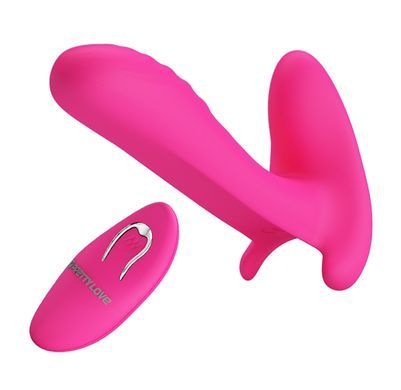 Вибробабочка с стимулятором клитора PRETTY LOVE - Remote Control Massager, BI-014850W-1