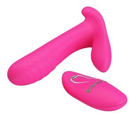 Вибробабочка с стимулятором клитора PRETTY LOVE - Remote Control Massager, BI-014850W-1