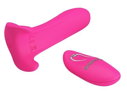 Вибробабочка с стимулятором клитора PRETTY LOVE - Remote Control Massager, BI-014850W-1