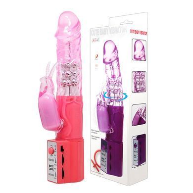 Вибратор с cтимулятором клитора "Cute baby vibrator" BW-004102