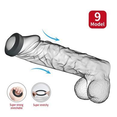 Эрекционное кольцо Crazy Bull №9 - Brodan super soft silicone, BI-210351