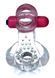 Эрекционное вибро кольцо BOSS - Tongue Vibro Cock Ring Clear, BS6700051
