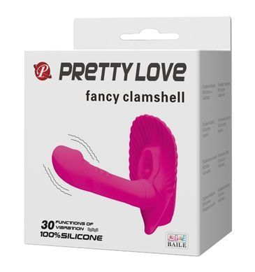 Вібробабочка з стимулятором клітора PRETTY LOVE - fancy clamshell, BI-014368