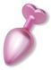 Анальная пробка с кристаллом EGZO - Pink Perl Heart Plug Yellow, size S