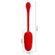 Віброяйце з рельєфним дизайном Pretty Love - MARINA EGG Red, BI-014708-2