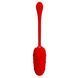 Віброяйце з рельєфним дизайном Pretty Love - MARINA EGG Red, BI-014708-2