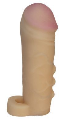 Удлиняющая насадка - презерватив EGZO Ciberskin ES002 ( 15 см х 3 см )