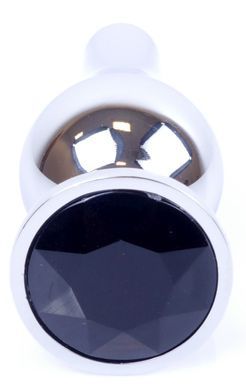 Анальний затор Boss Series - Jewellery Silver BUTT PLUG Black, BS6400074