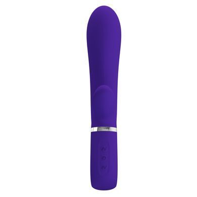 Вібратор з м'якою головкою і кліторальной стимуляцією Pretty Love - Thomas USB Purple, BI-014621-3
