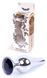Анальний затор Boss Series - Jewellery Silver BUTT PLUG Black, BS6400074