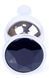 Анальний затор Boss Series - Jewellery Silver BUTT PLUG Black, BS6400074
