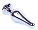 Анальний затор Boss Series - Jewellery Silver BUTT PLUG Black, BS6400074