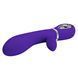 Вібратор з м'якою головкою і кліторальной стимуляцією Pretty Love - Thomas USB Purple, BI-014621-3